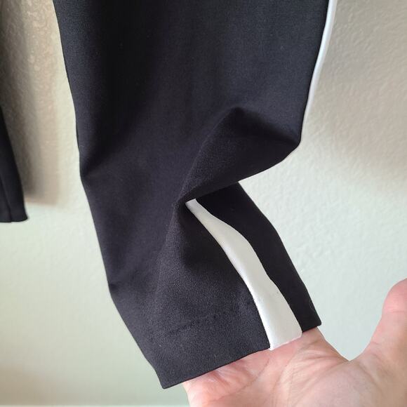 Torrid Black White Tuxedo Stripe Stretch Pull On Pant Size 2X NEW Ponte Cropped - Picture 5 of 13